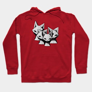 Dark abstract cats pack Hoodie